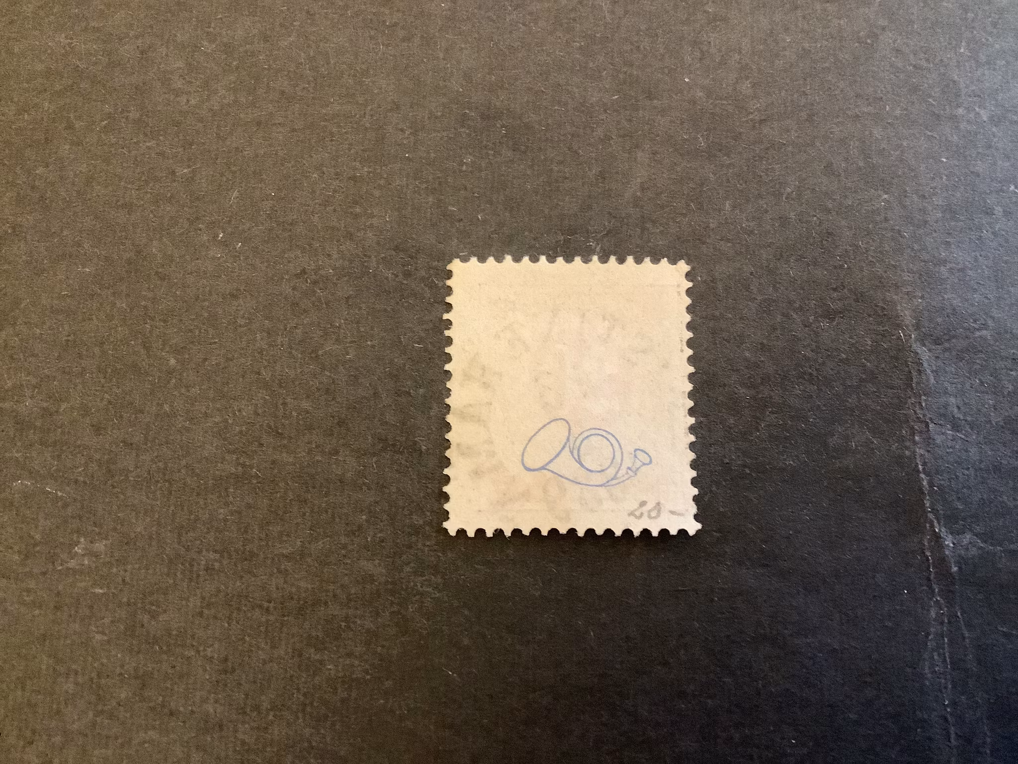 Ringtyp posthorn facit nr 46 praktstämplat KRISTINEHAMN