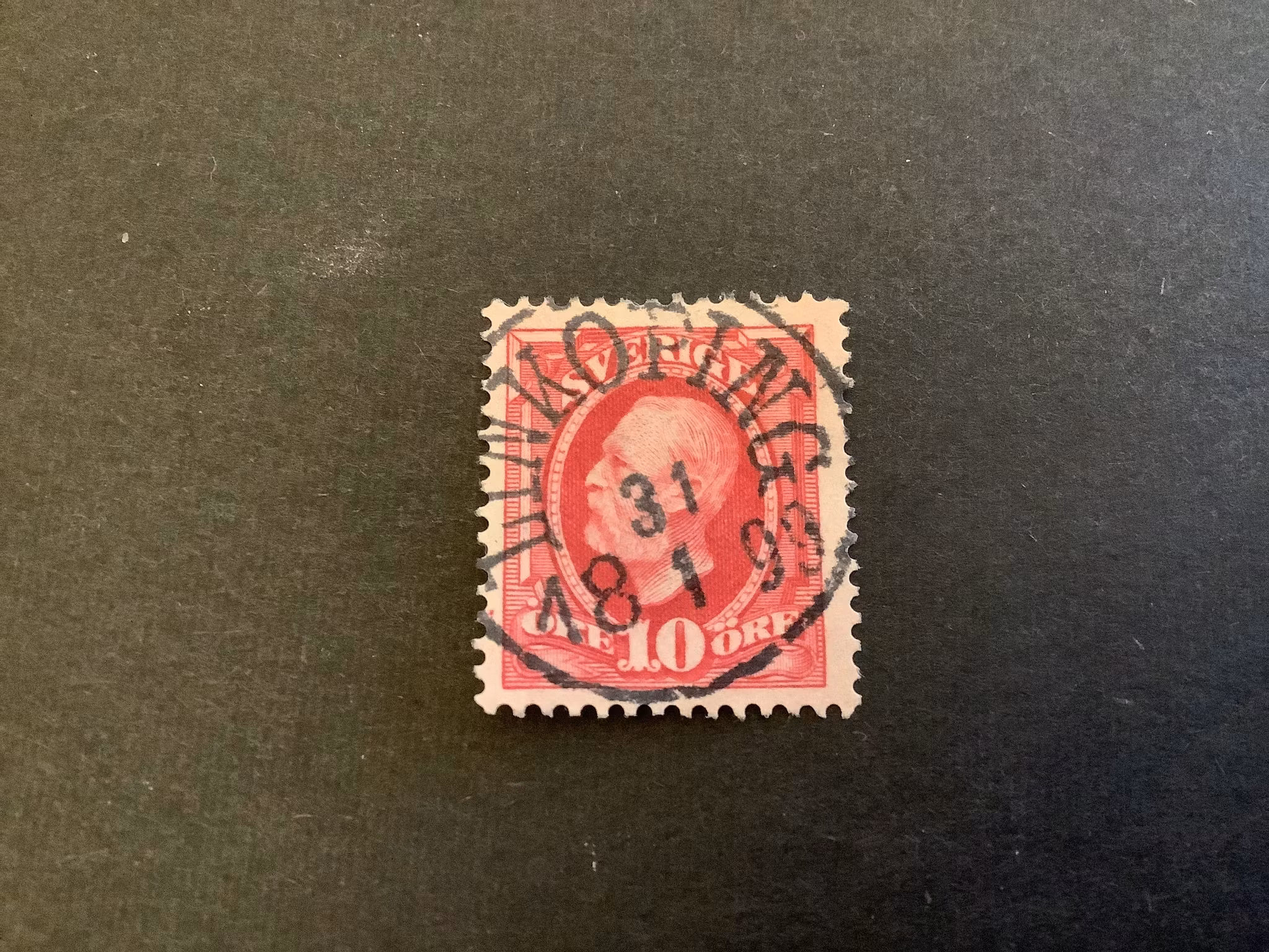 Oscar II facit nr 54 praktstämplat LINKÖPING