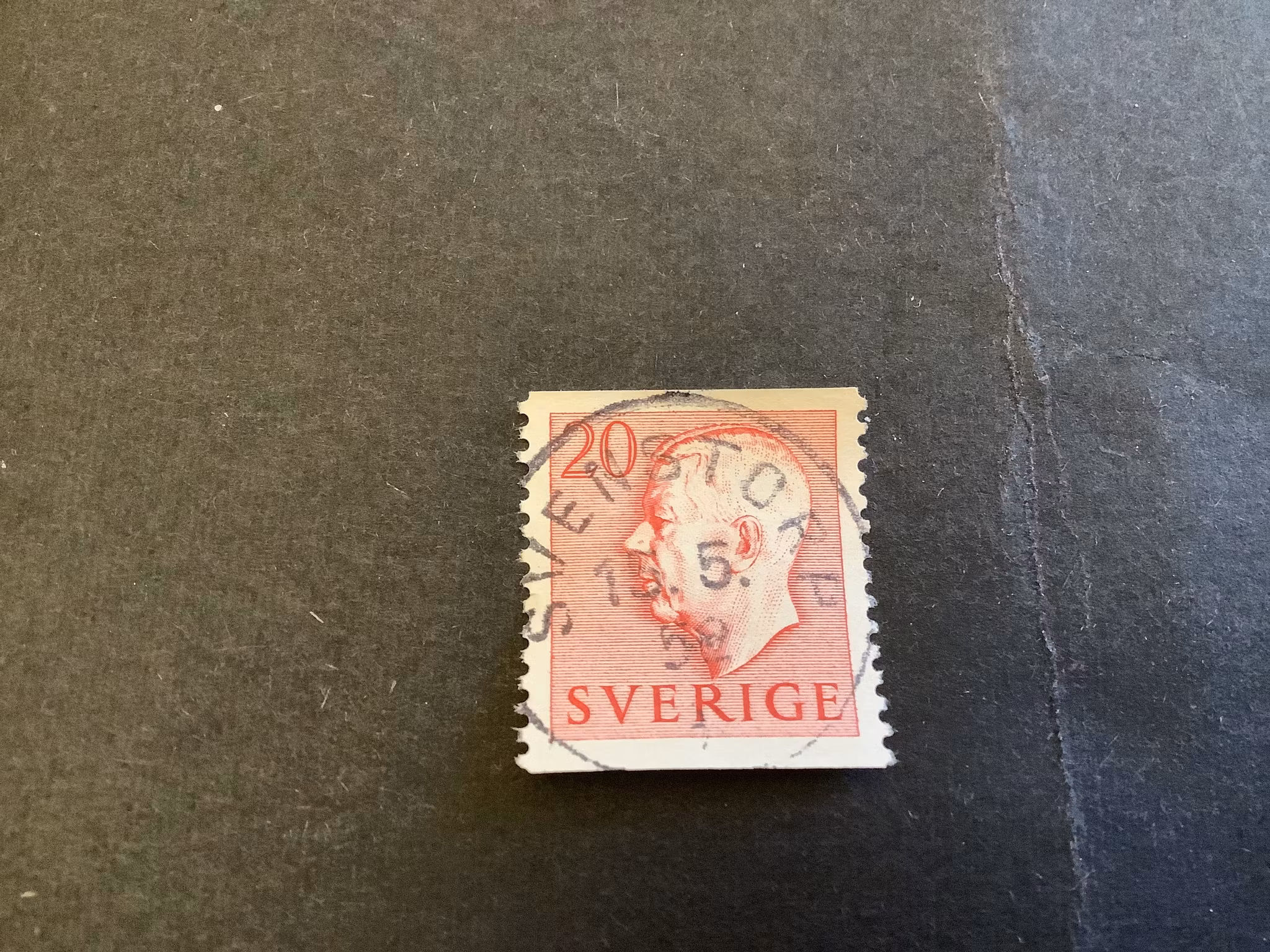 Gustaf VI Adolf typ I facit nr 405 A praktstämplat SVENSTORP