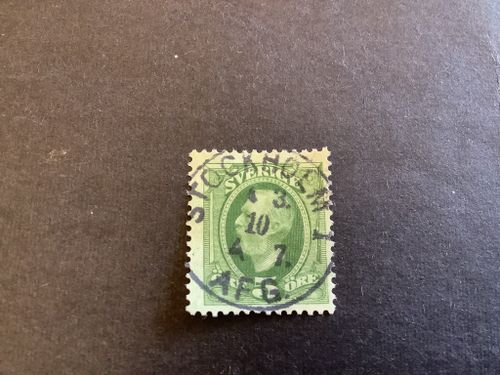 Oscar II facit nr 52 praktstämplat  STOCKHOLM AFG