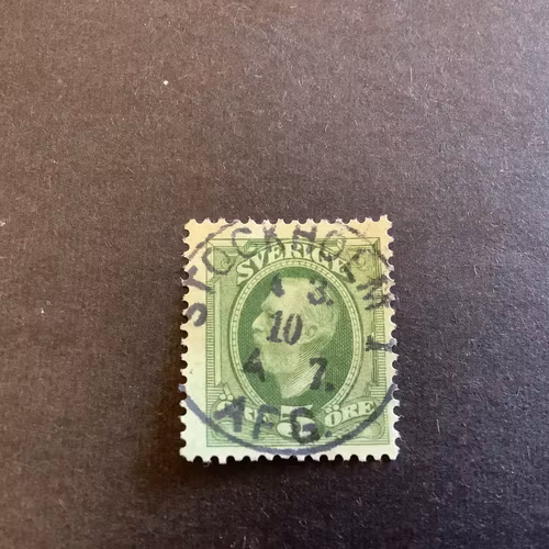 Oscar II facit nr 52 praktstämplat  STOCKHOLM AFG