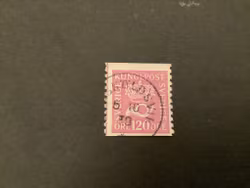 Postemblem facit nr 172 stämplat med lödskarvslinje