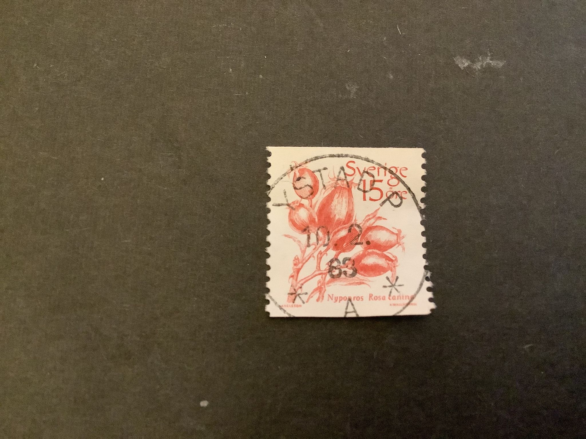 Frukter facit nr 1243 lyxstämplat YSTAD P