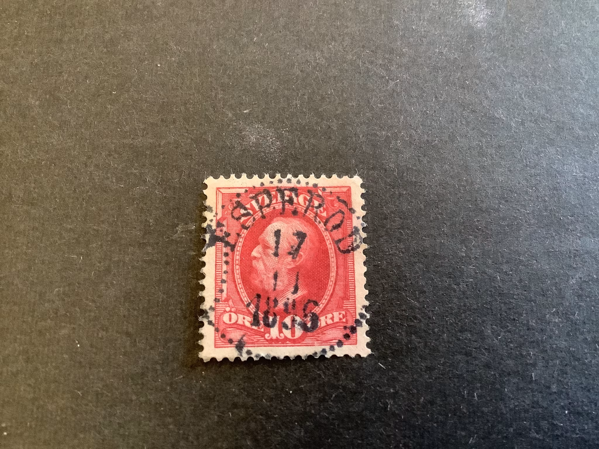 Oscar II facit nr 54 lyxstämplat ESPERÖD