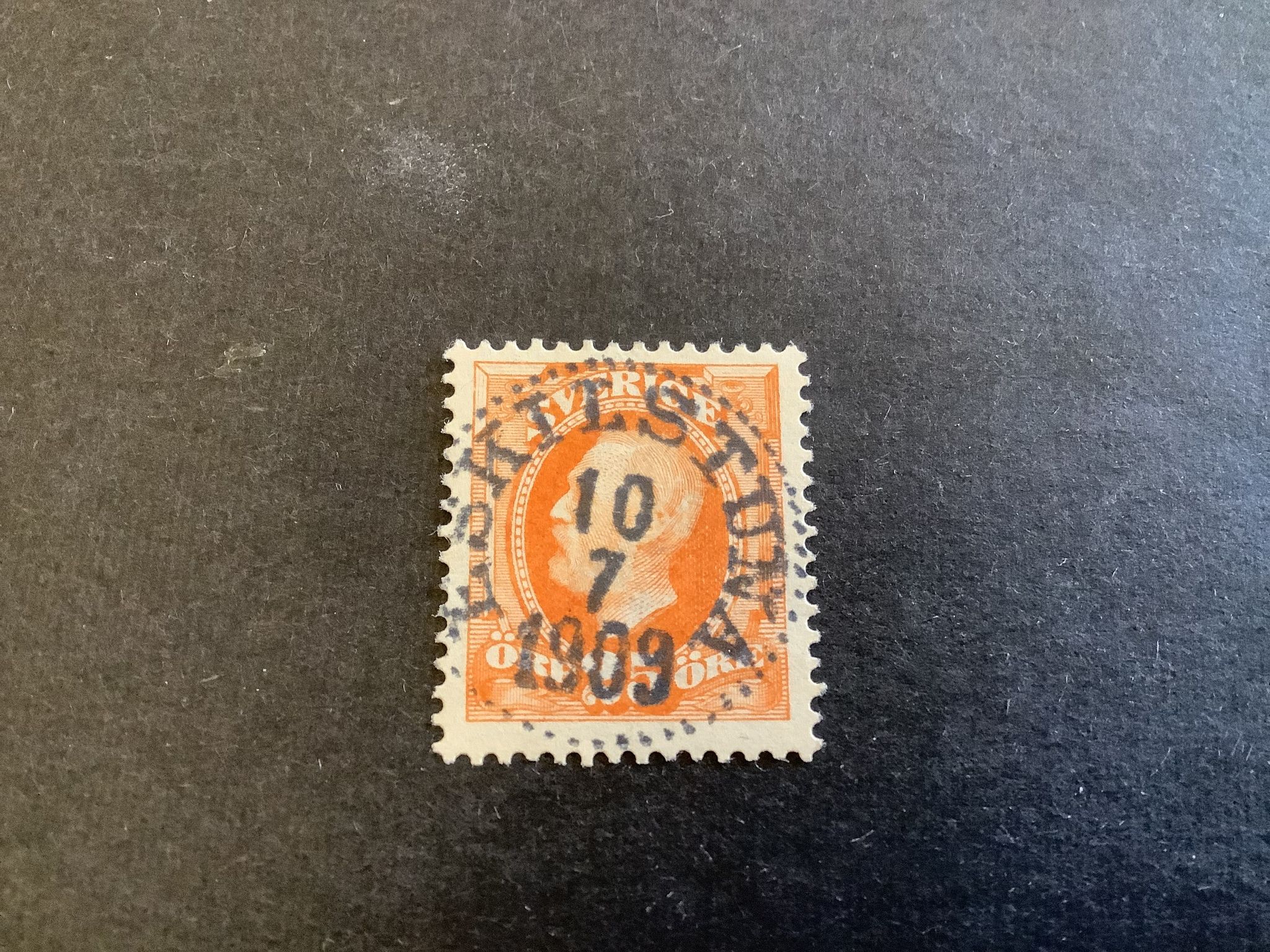 Oscar II facit nr 57 lyxstämplat ESKILSTUNA