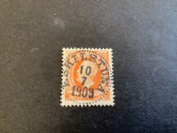 Oscar II facit nr 57 lyxstämplat ESKILSTUNA