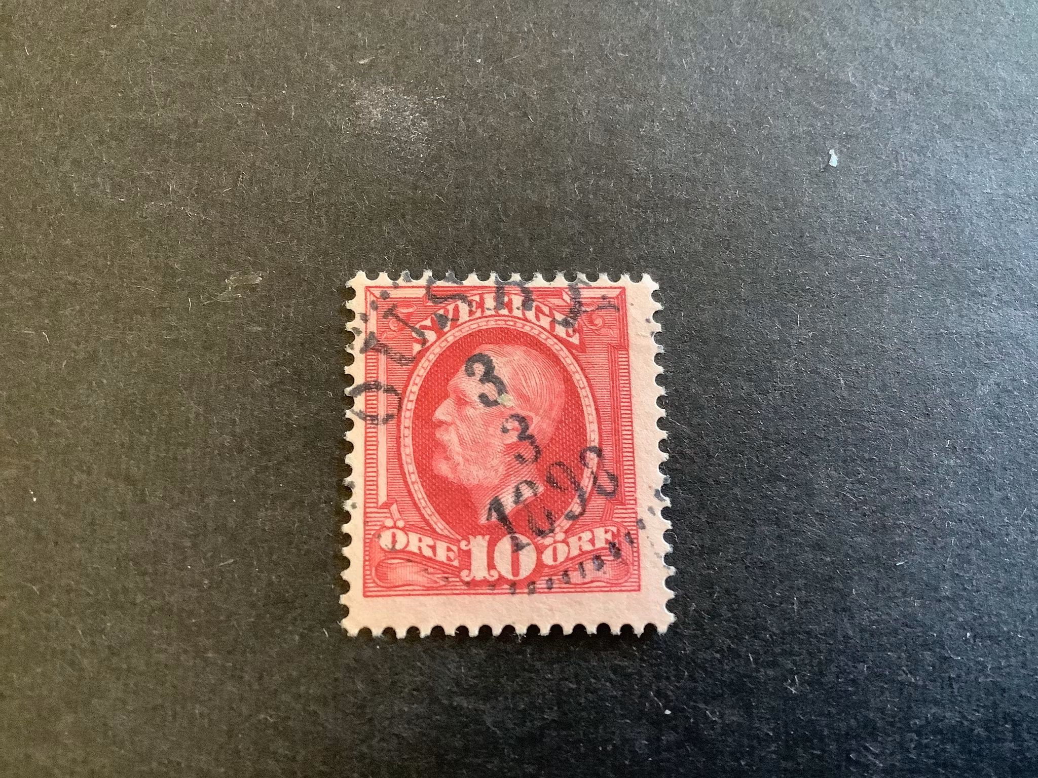 Oscar II facit nr 54 praktstämplat OUSBY