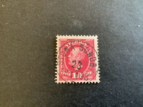 Oscar II facit nr 54 lyxstämplat STORA SUNDBY