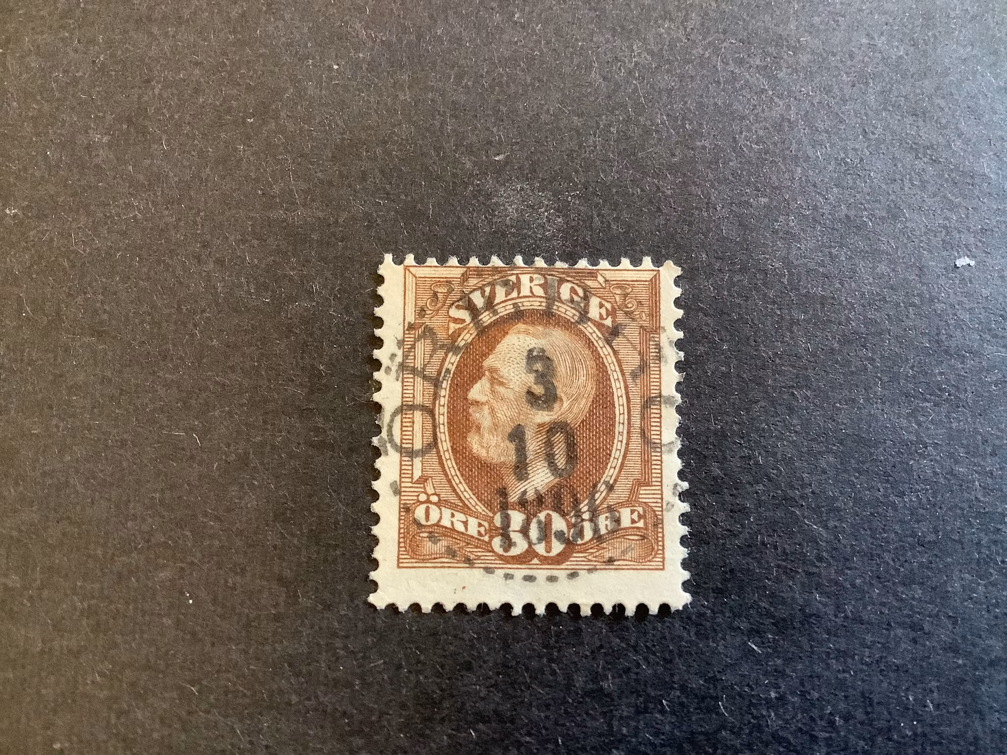 Oscar II facit nr 58 lyxstämplat ÖREBRO