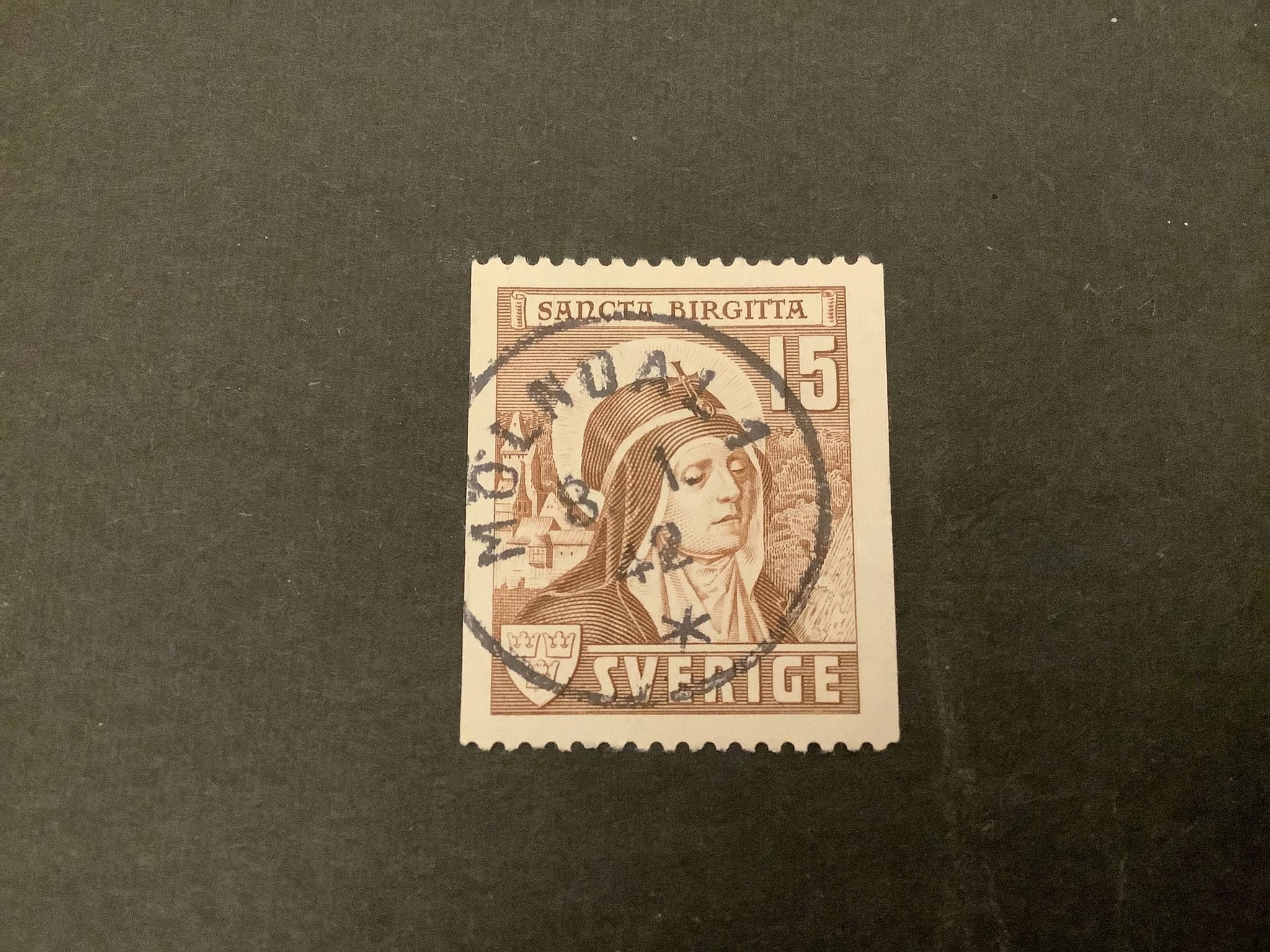Sancta Birgitta facit nr 335 A praktstämplat MÖLNDAL 1