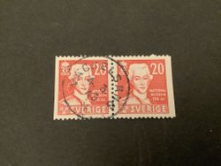 Natonalmuseum 150 år facit nr 338 BB praktstämplat par VÄCKELSÅNG