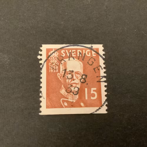 Gustaf V 80 år facit nr 267 A praktstämplat GRÄNGEN