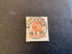 Ringtyp T 13 facit nr 33 lyxstämplat STOCKHOLM