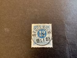 Ringtyp T 13 facit nr 32 lyxstämplat STOCKHOLM