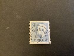 Gustaf VI Adolf typ II facit nr 416 A praktstämplat OVANSUNDET