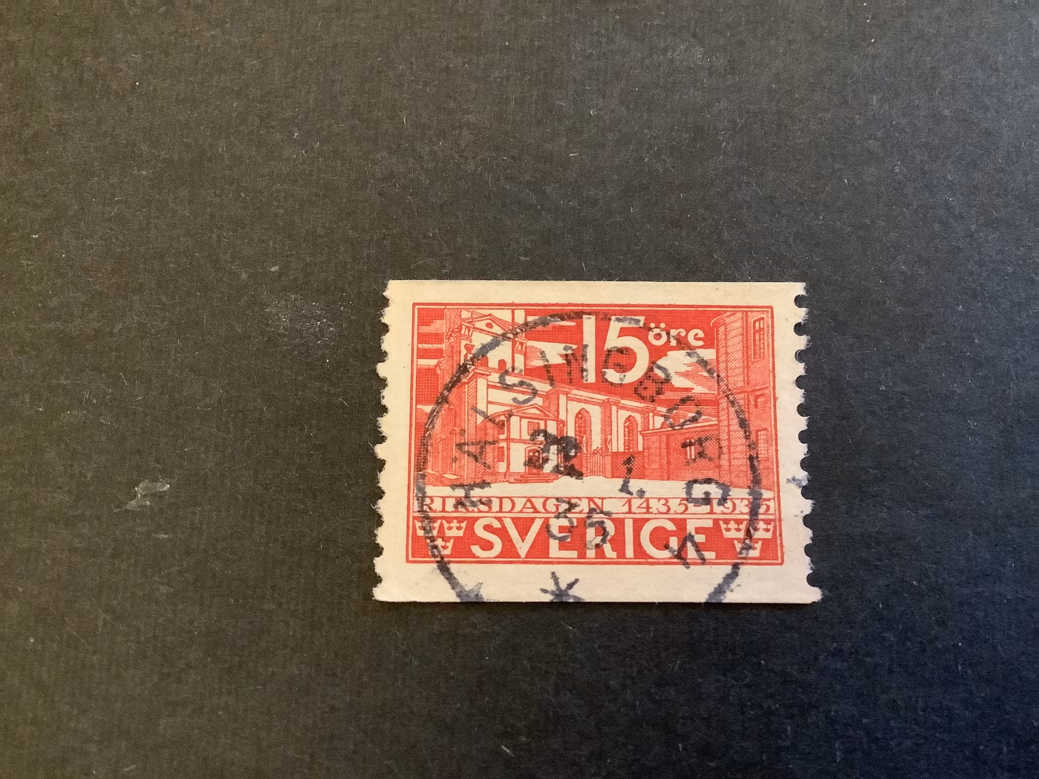 Riksdagen facit nr 242 A praktstämplat HÄLSINGBORG 4