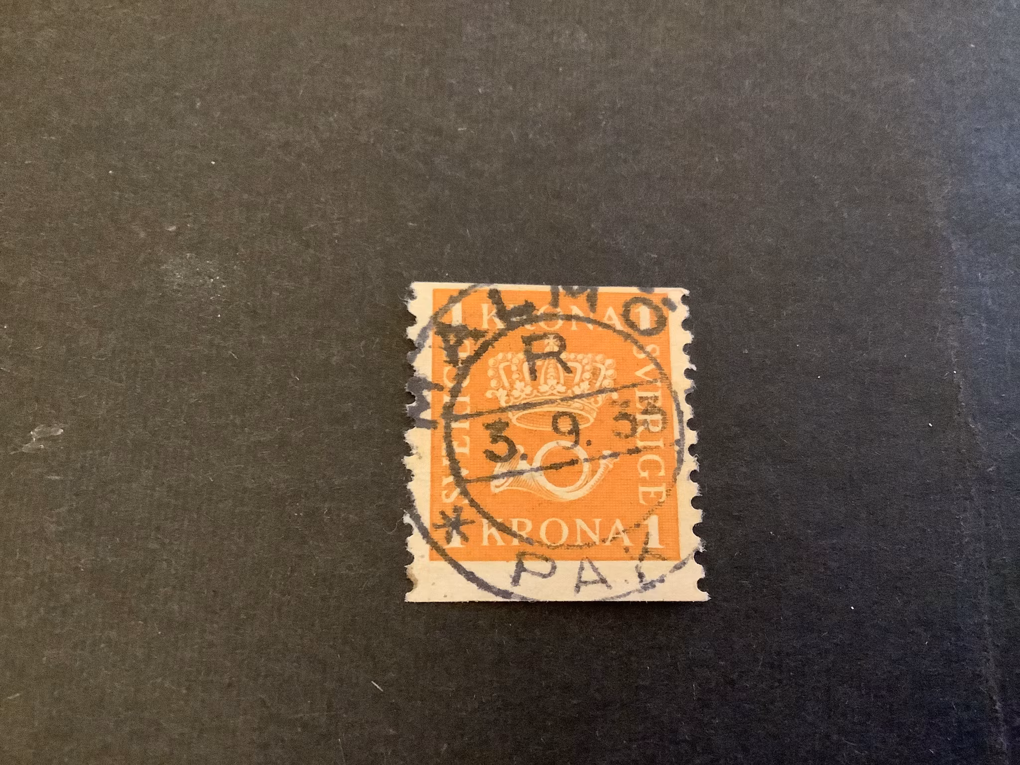 Postemblem facit nr 168 praktstämplat MALMÖ