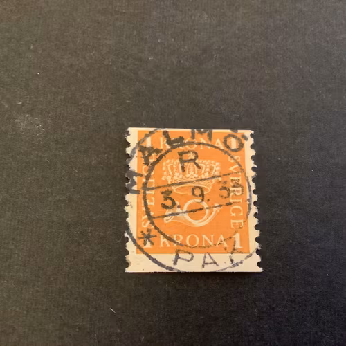 Postemblem facit nr 168 praktstämplat MALMÖ