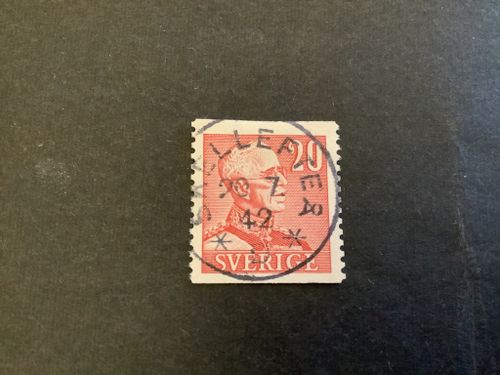 Gustaf V profil höger facit nr 276 A praktstämplat SKELLEFTEÅ
