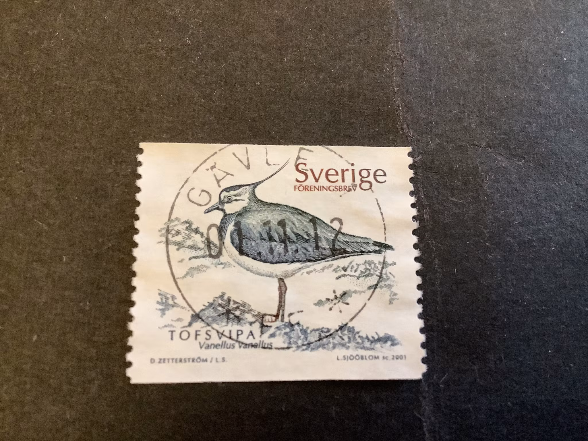Fyra fåglar facit nr 2238 lyxstämplat GÄVLE 1