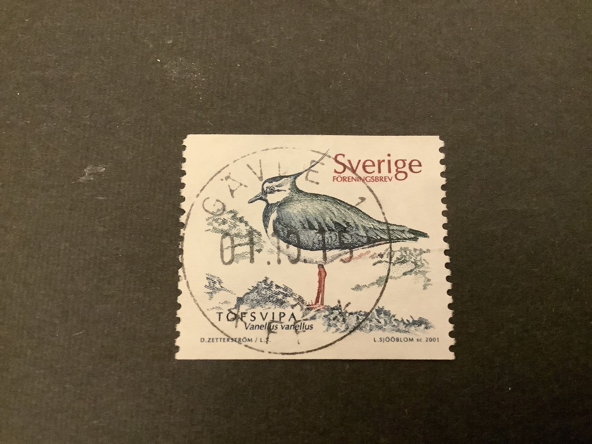 Fyra fåglar facit nr 2238 lyxstämplat GÄVLE 1