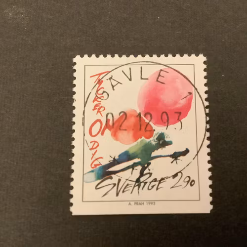 Hälsningsfrimärken II facit nr 1804 lyxstämplat GÄVLE 1