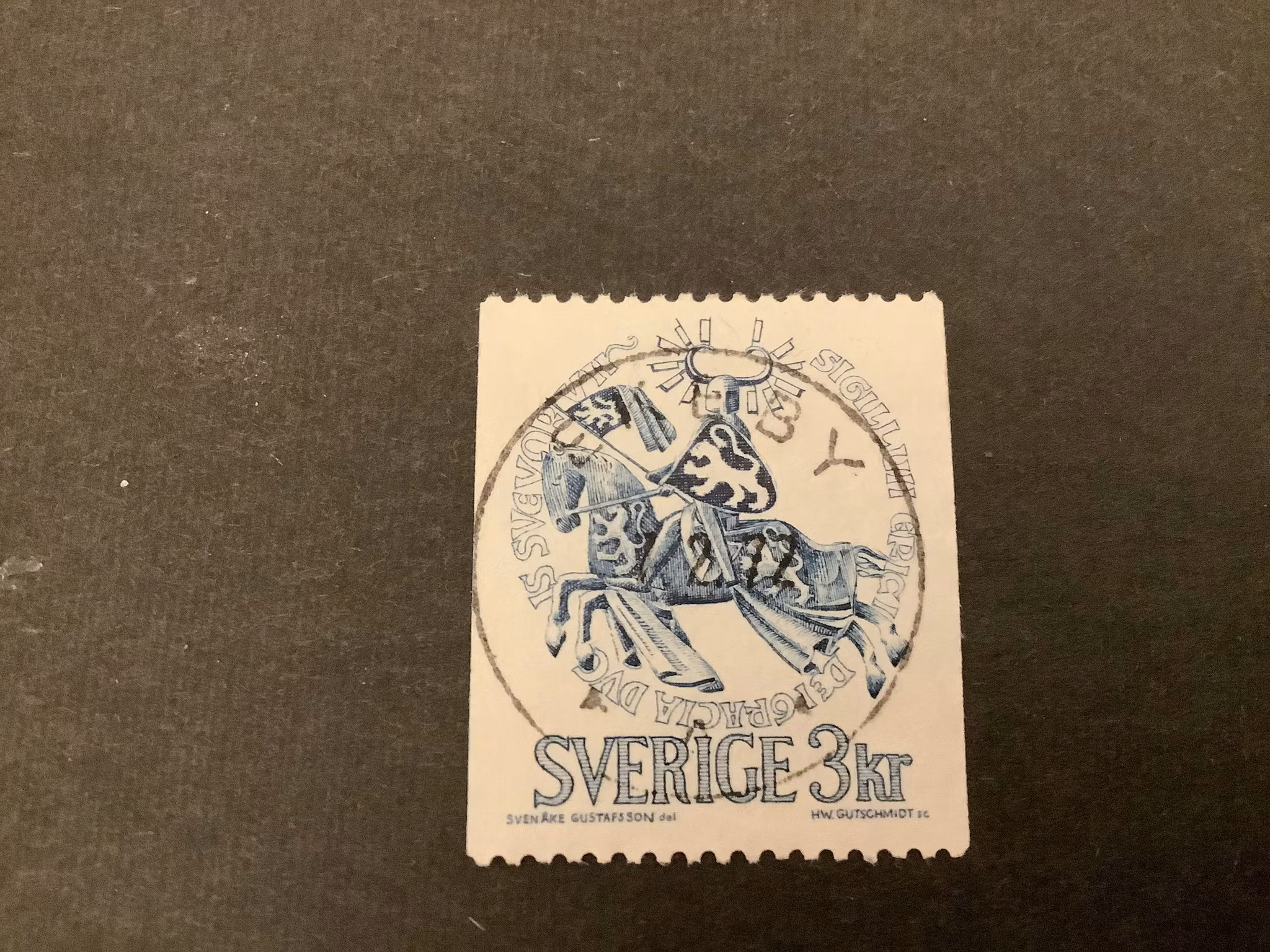 Erik Magnusson facit nr 692 V1 lyxstämplat EKEBY