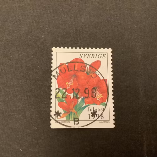 Julpost 1998 facit nr 2103  lyxstämplat MULLSJÖ