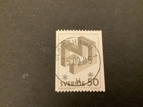 Omöjliga figurer facit nr 1200  lyxstämplat ULRICEHAMN 1