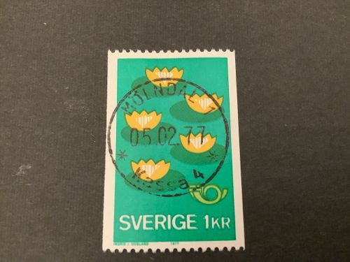 Norden IV, miljövård facit nr 989 lyxstämplat MÖLNDAL 1