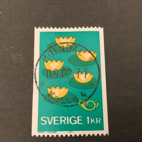 Norden IV, miljövård facit nr 989 lyxstämplat MÖLNDAL 1