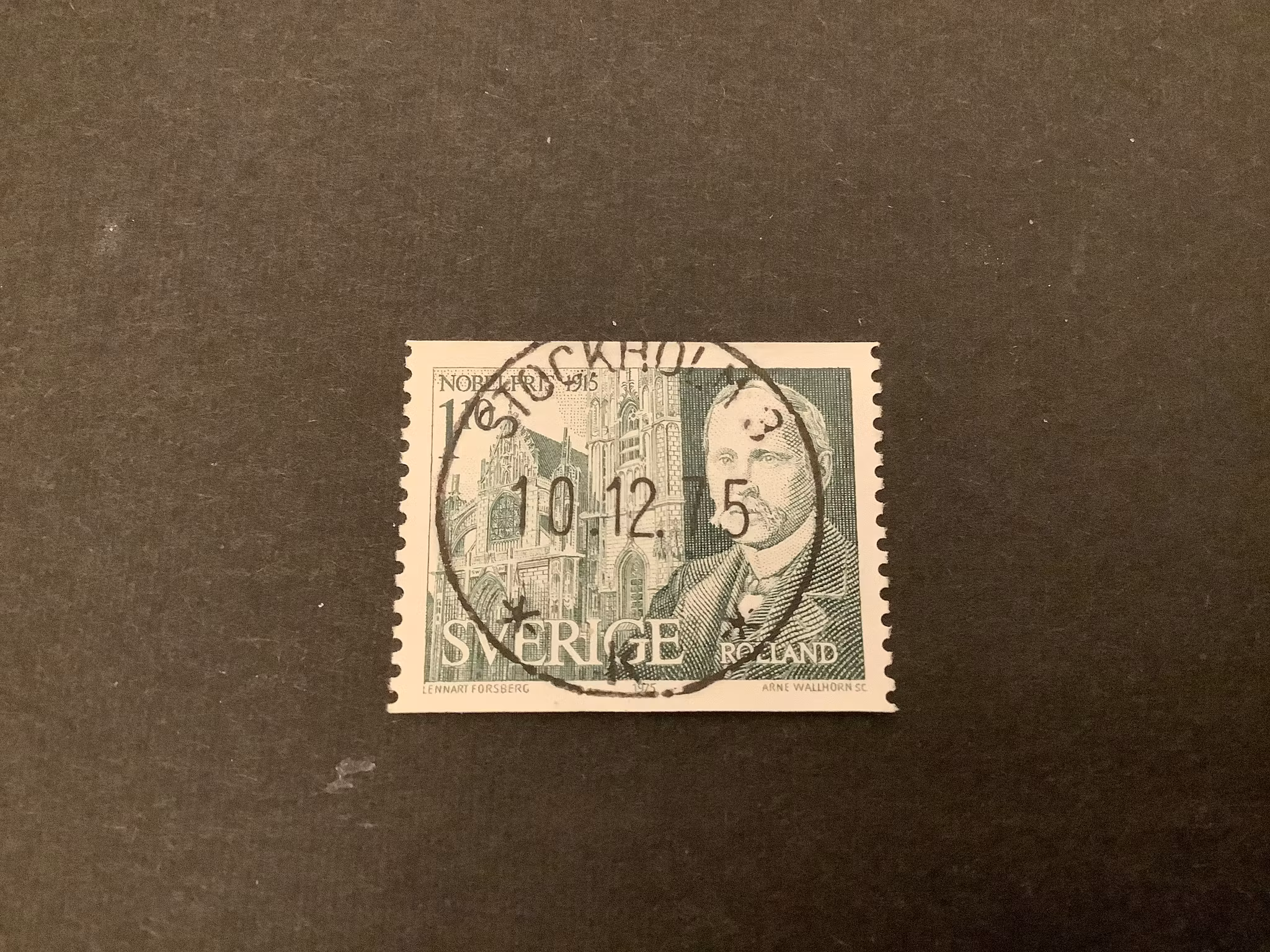 Nobelpris 1915 facit nr 951 lyxstämplat STOCKHOLM 3