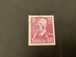 Gustaf V 85 år stämplat märke