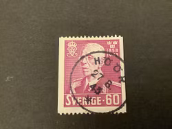 Gustaf V 85 år stämplat märke