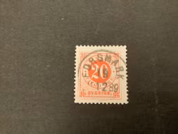 Ringtyp posthorn facit nr 46 praktstämplat FORSMARK