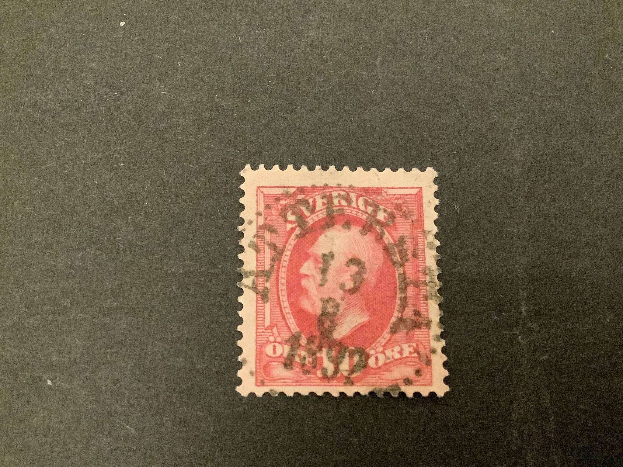 Oscar II facit nr 54 praktstämplat ÄTTERSTA