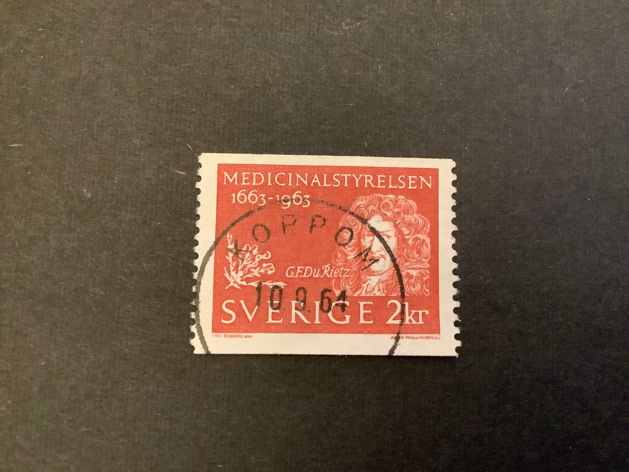 Medicinalstyrelsen facit nr 550 praktstämplat KOPPOM
