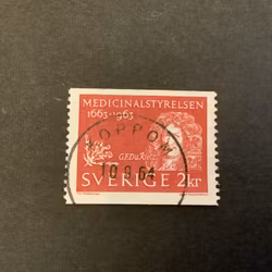 Medicinalstyrelsen facit nr 550 praktstämplat KOPPOM