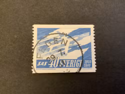 SAS 10 år facit nr 521 A praktstämplat FEGEN