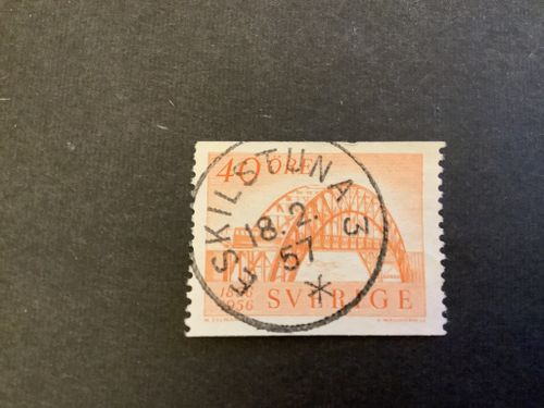 Sveriges järnvägar facit nr 485 praktstämplat ESKILSTUNA 3