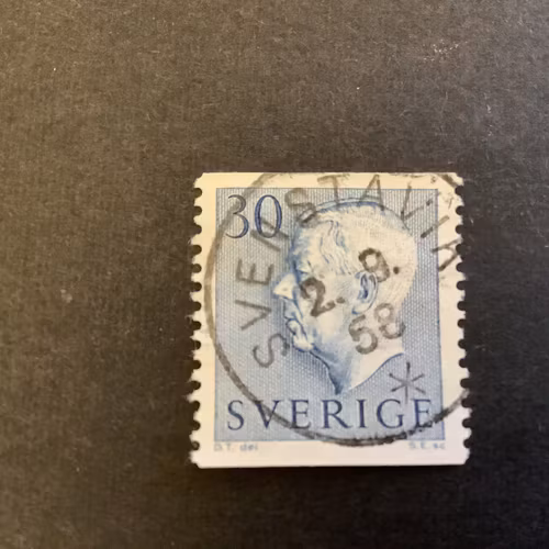 Gustaf VI Adolf typ II facit nr 416 A praktstämplat SVENSTAVIK