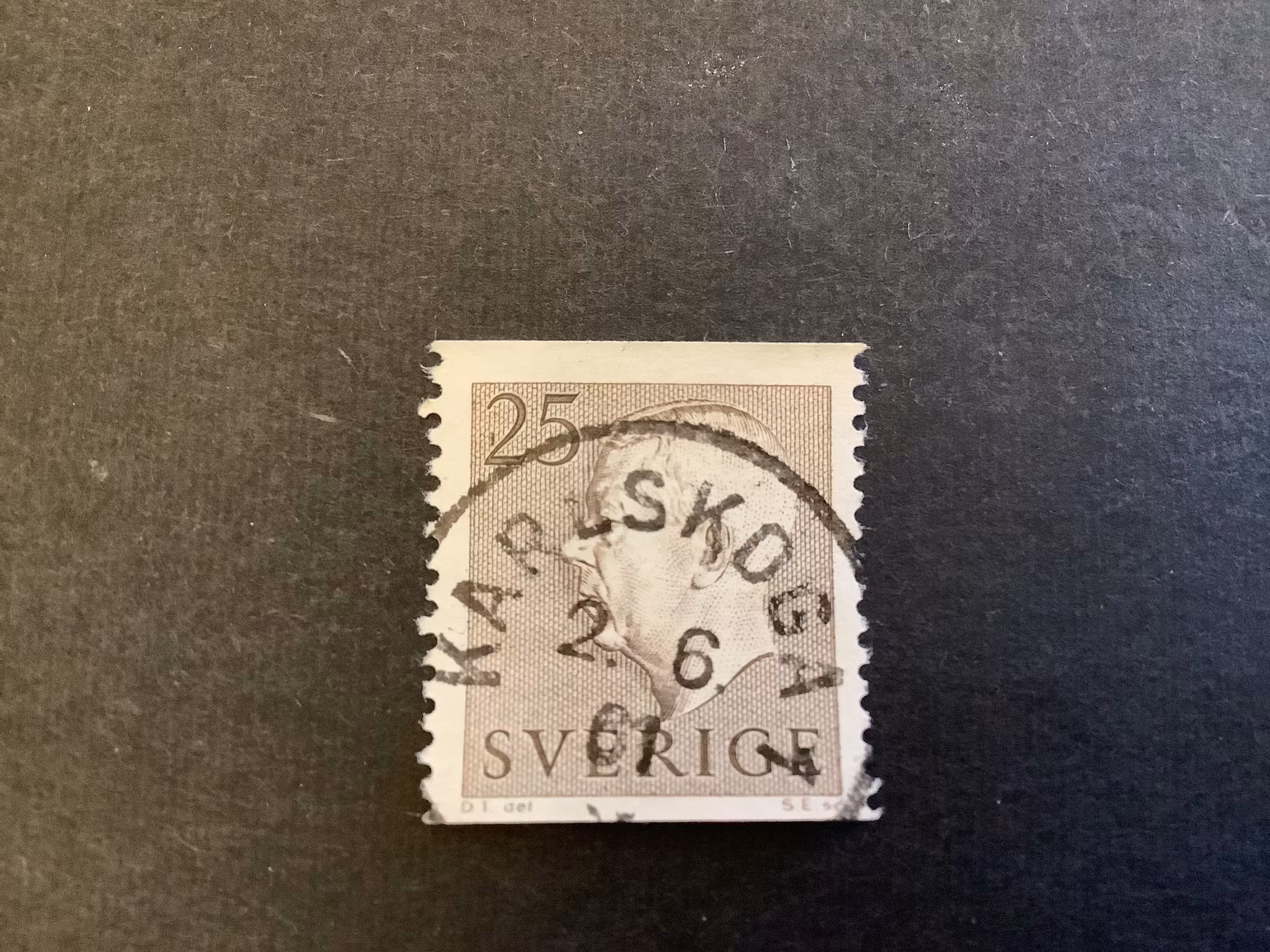 Gustaf VI Adolf typ II facit nr 415 praktstämplat KARLSKOGA 1