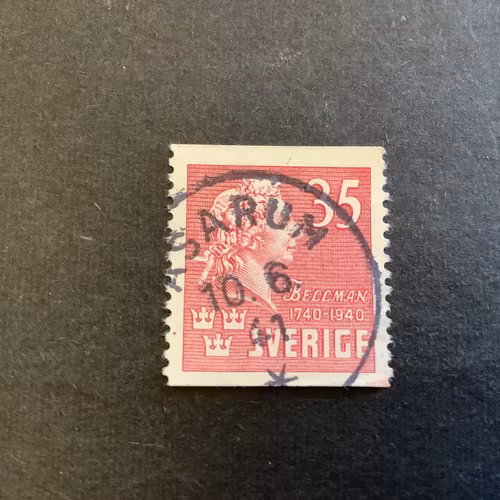 Bellman facit nr 325 praktstämplat ASARUM