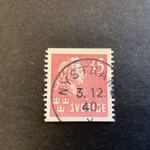 Bellman facit nr 325 praktstämplat NYSTRAND