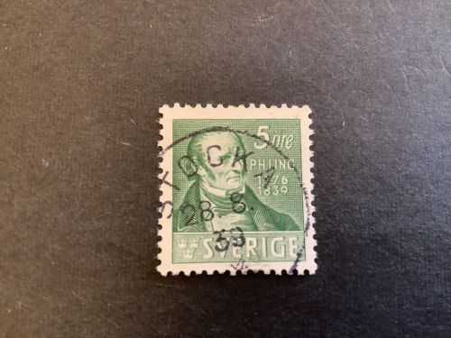 Ling facit nr 318 C praktstämplat STOCKA