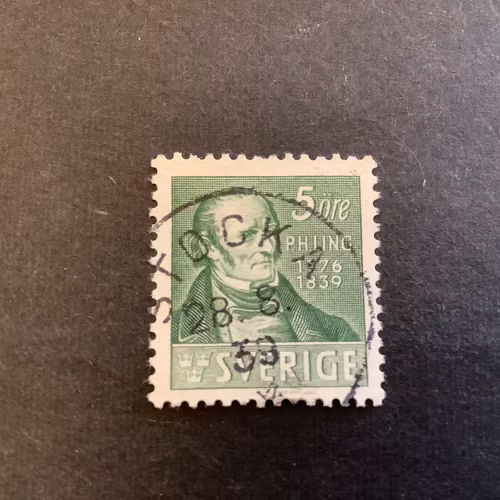 Ling facit nr 318 C praktstämplat STOCKA
