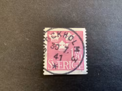 Tre kronor facit nr 298 praktstämplat STOCKHOLM 3