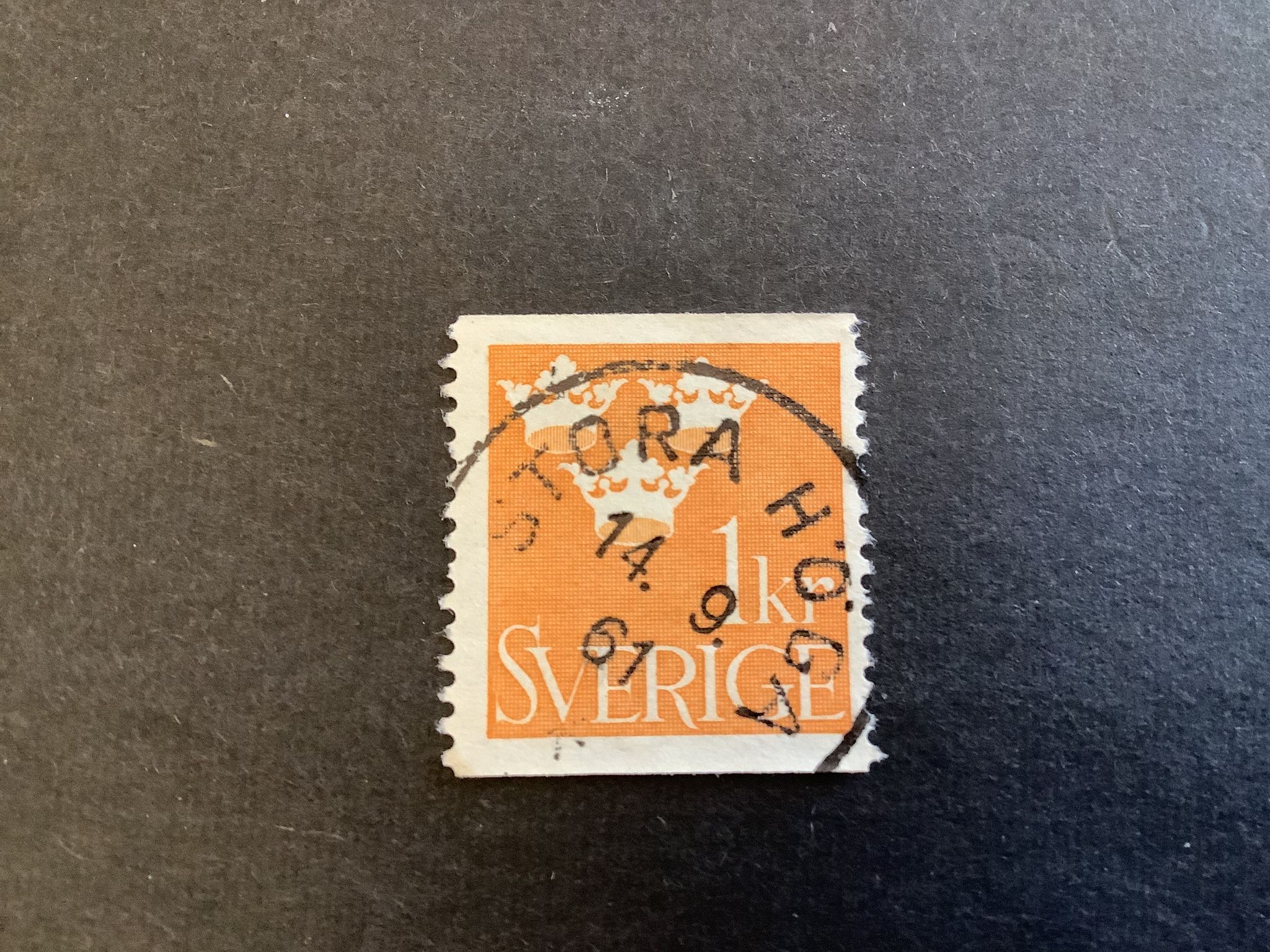 Tre kronor facit nr 294 praktstämplat STORA HÖGA