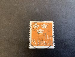Tre kronor facit nr 294 praktstämplat VÄXJÖ 1