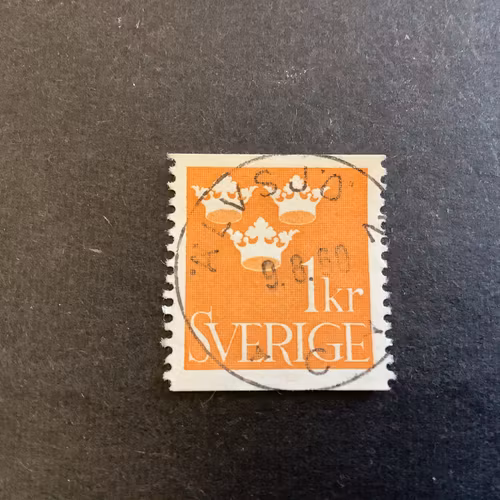 Tre kronor facit nr 294 praktstämplat ÄLVSJÖ 2